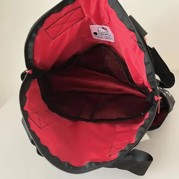 Lesportsac Hello Kitty Double Trouble Backpack with Charm NWT display picture 2